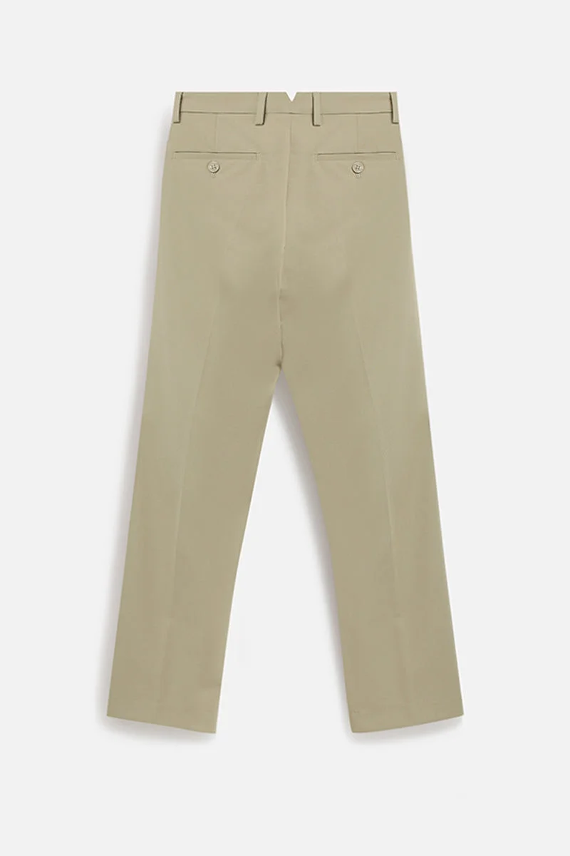 SNITCH بنطلون مستقيم بقصة مريحة من قماش مطاطي بتصميم ملك القلوب