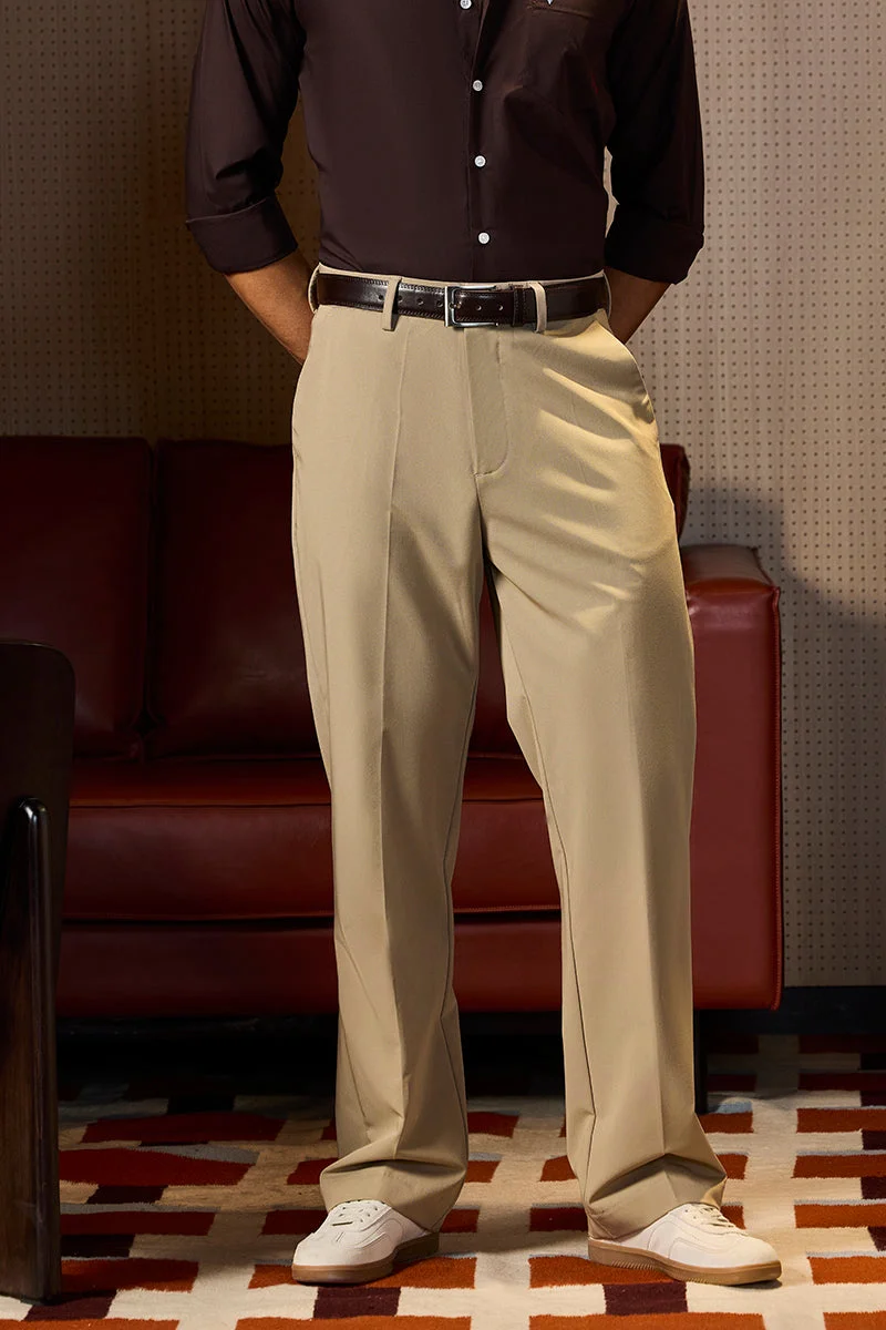 SNITCH King Of Hearts Straight Fit Stretch Trousers