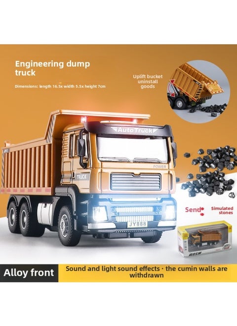 Jiaye 1:50 Sanitation Sprinkler Model Simulation Alloy Road Cleaning Car Water Spray Engineering Series Toy Car-Color:1:50 Engineering Dump Truck Boxed