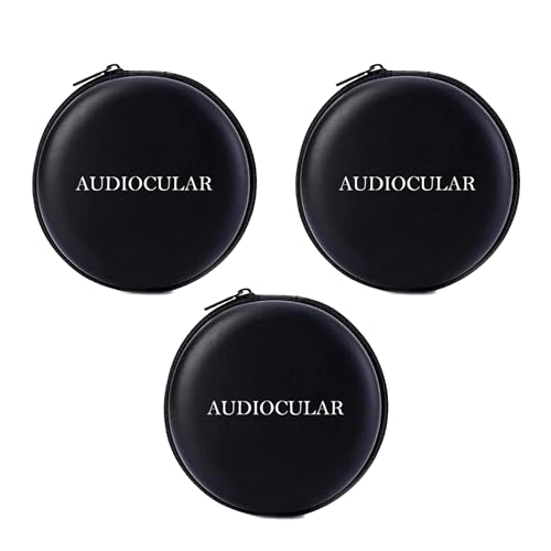 AUDIOCULAR Earphone Headphone Hardshell Case Pouch Cover Carrying Multi-Purpose Case for Earphones, Headset, Pen Drives, SD Cards, All Mobile Accessories. (Pack of 3) - Image 1