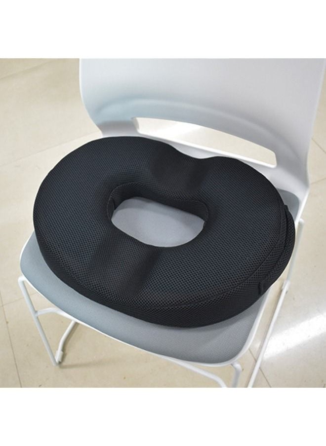 Arabest Orthopedic Donut Pillow, Hemorrhoid Tailbone Pad, Sacral Chair Pillow, Relieving Postpartum Sciatic Nerve Problems During Pregnancy Pain (Velvet Black)  - Image 1