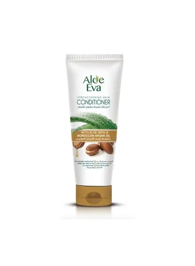Aloe Eva Strengthening Hair Conditioner With Aloe Vera & Moroccan Argan Oil - 230ml - Image 2