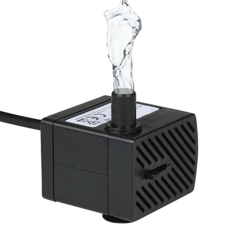 Submersible Aquarium Pump: Adjustable Flow Rate - Low Noise Water Circulation Pump for Fish Tank Hydroponic System Fountain - Image 1