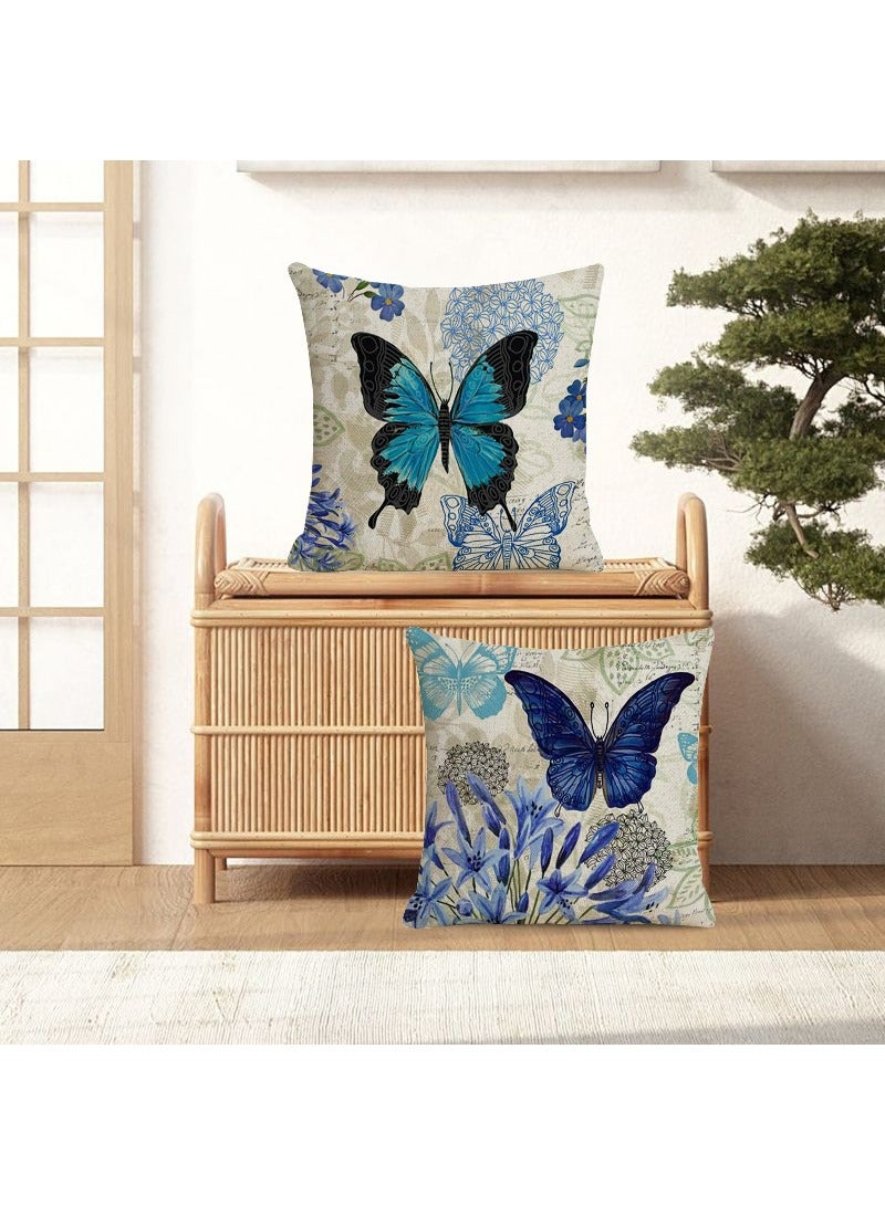 FASHION HOME Set of 4 Cushion Covers Decorative Throw Pillow cases for Living Room Garden Outdoor Décor - Image 4
