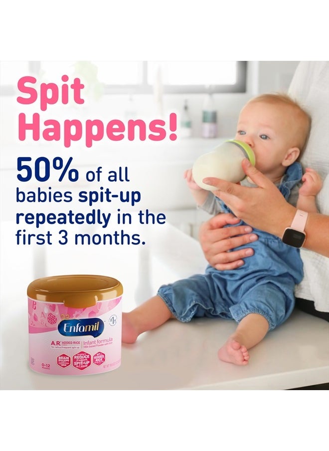 Enfamil - A.R. Infant Formula, Reduces Reflux & Spit-Up, DHA for Brain Development, Probiotics to Support Digestive & Immune Health, Reusable Powder Tub, 19.5 Oz - Image 1