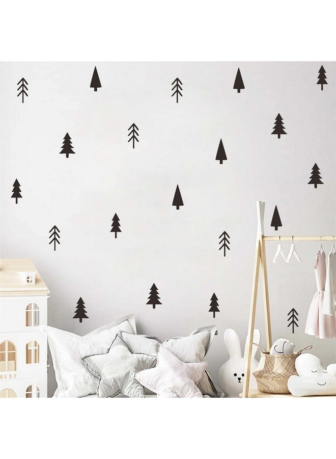 THEYGE Small Pine Tree Wall Sticker - Vinyl Forest Woodland Decals - Peel and Stick for Nursery, Kids Room, Bedroom Decor - Image 1
