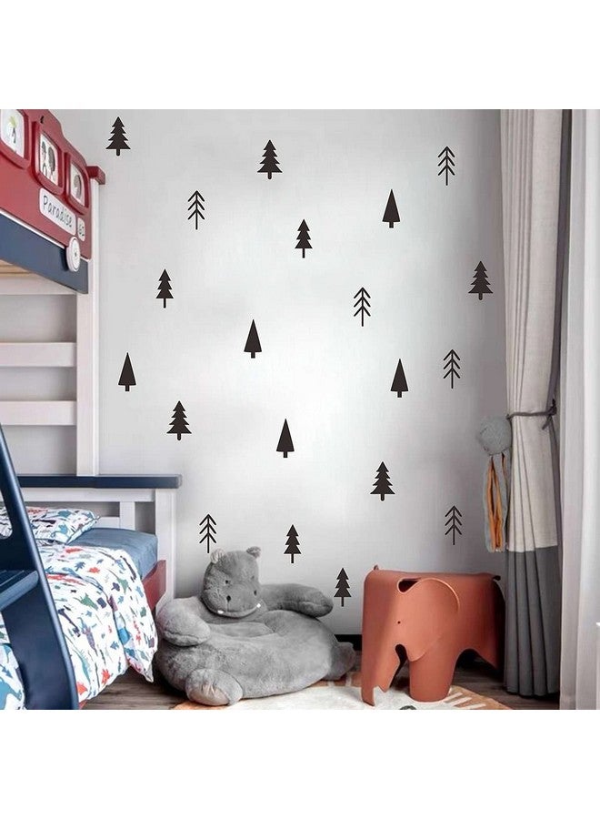 THEYGE Small Pine Tree Wall Sticker - Vinyl Forest Woodland Decals - Peel and Stick for Nursery, Kids Room, Bedroom Decor - Image 2