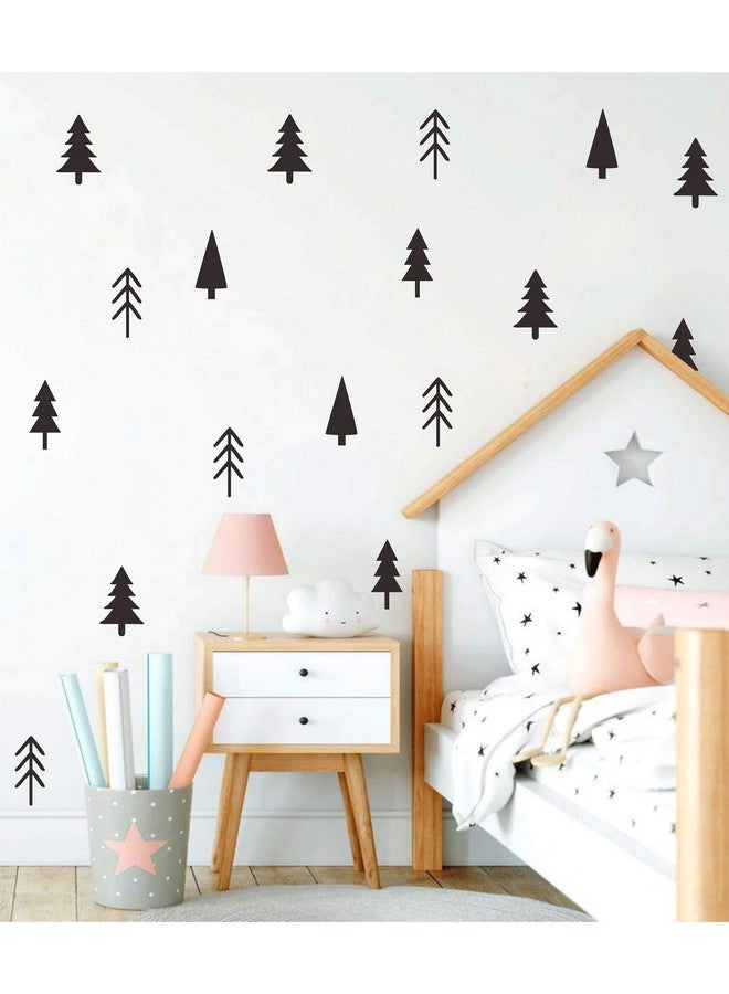 THEYGE Small Pine Tree Wall Sticker - Vinyl Forest Woodland Decals - Peel and Stick for Nursery, Kids Room, Bedroom Decor - Image 4