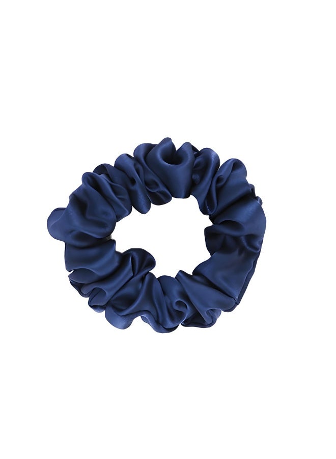 إسكدنيا ربطات الشعر السريعة الحرير الساتين الشعر المرونات الفرقات إكسسوارات الشعر الأزرق البحري