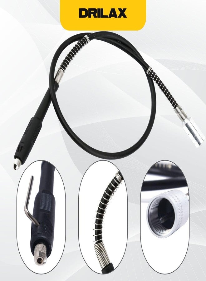 Drilax 42" Flex Shaft Rotary Tool Attachment - Compatible with Dremel Flex Shaft Models 100, 200, 300, 3000, 4000, 4300, 8220, 8240, 8250, 8260 - Precision Extension Shaft for Carving & Engraving - Image 3