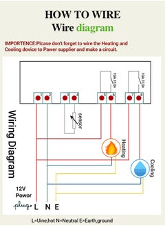 INKBIRD INKBIRD Dual Stage ITC-1000 12V Digital Heating and Cooling Temperature Controller Thermostat  - Image 2