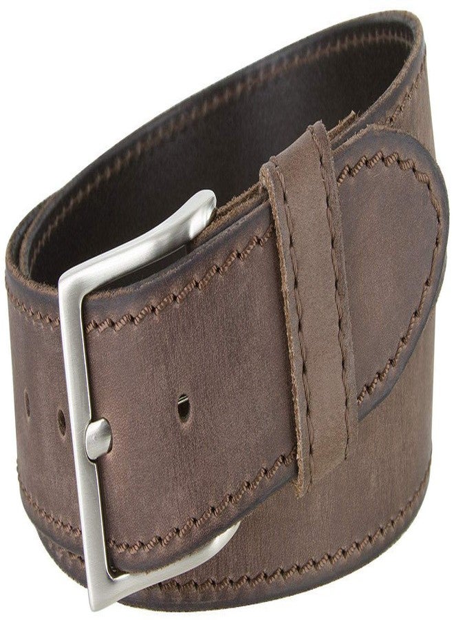 بيلتس.كوم حزام جينز كاجوال مصنوع في إيطاليا من الجلد الطبيعي الكامل (مقاس 32، بني) - Image 1