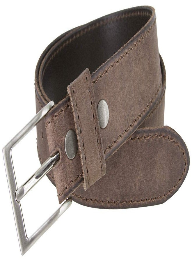 بيلتس.كوم حزام جينز كاجوال مصنوع في إيطاليا من الجلد الطبيعي الكامل (مقاس 32، بني) - Image 2