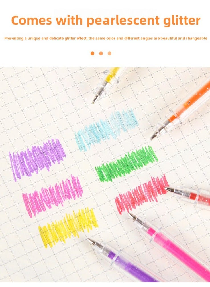 18 Pieces of Children's Color Glitter Gel Pens For Drawing, Doodle Notes and DIY Decoration - Image 3