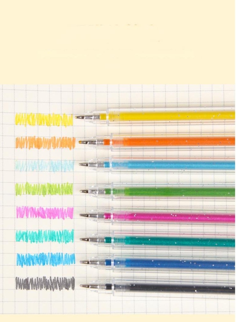 18 Pieces of Children's Color Glitter Gel Pens For Drawing, Doodle Notes and DIY Decoration - Image 2