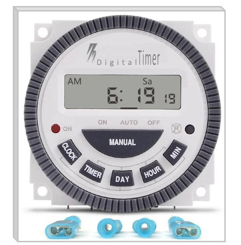 EuroControls FrontierSeries TM Series Timer Switch Relay Programmable Daily and Weekly 16 Programs Daily and Countdown Functions Replaceable Battery (220volt AC 4pin) - Image 4