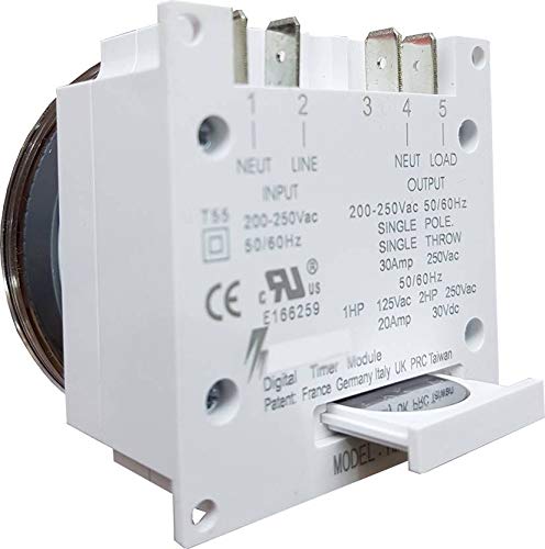 EuroControls FrontierSeries TM Series Timer Switch Relay Programmable Daily and Weekly 16 Programs Daily and Countdown Functions Replaceable Battery (220volt AC 4pin) - Image 2