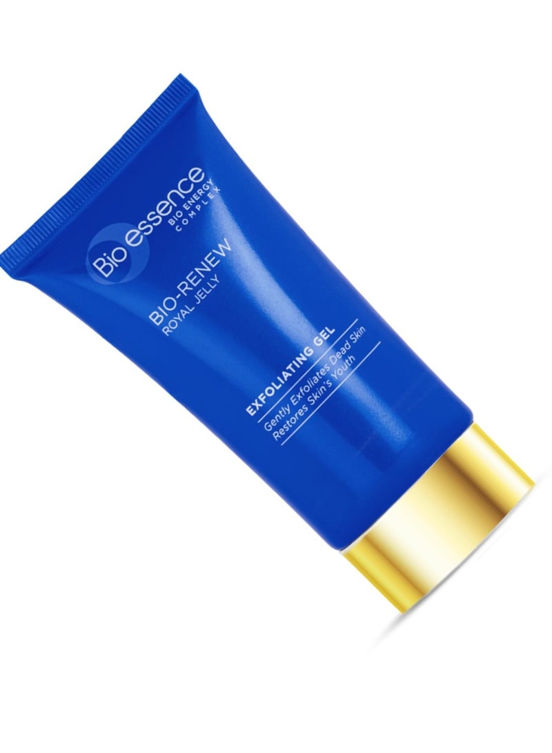 Bio Essence جل تقشير بيولوجي من بيو-إيسنس مع غذاء ملكات النحل | جل منظف لتقشير بدون فرك | غذاء ملكات النحل | يعزز امتصاص البشرة للكريمات والسيروم والزيوت | يزيل خلايا الجلد الميتة | يضيء البشرة | يرطب للحصول على بشرة متألقة | لا يسبب جفافًا لطيفًا | 60غ - Image 2