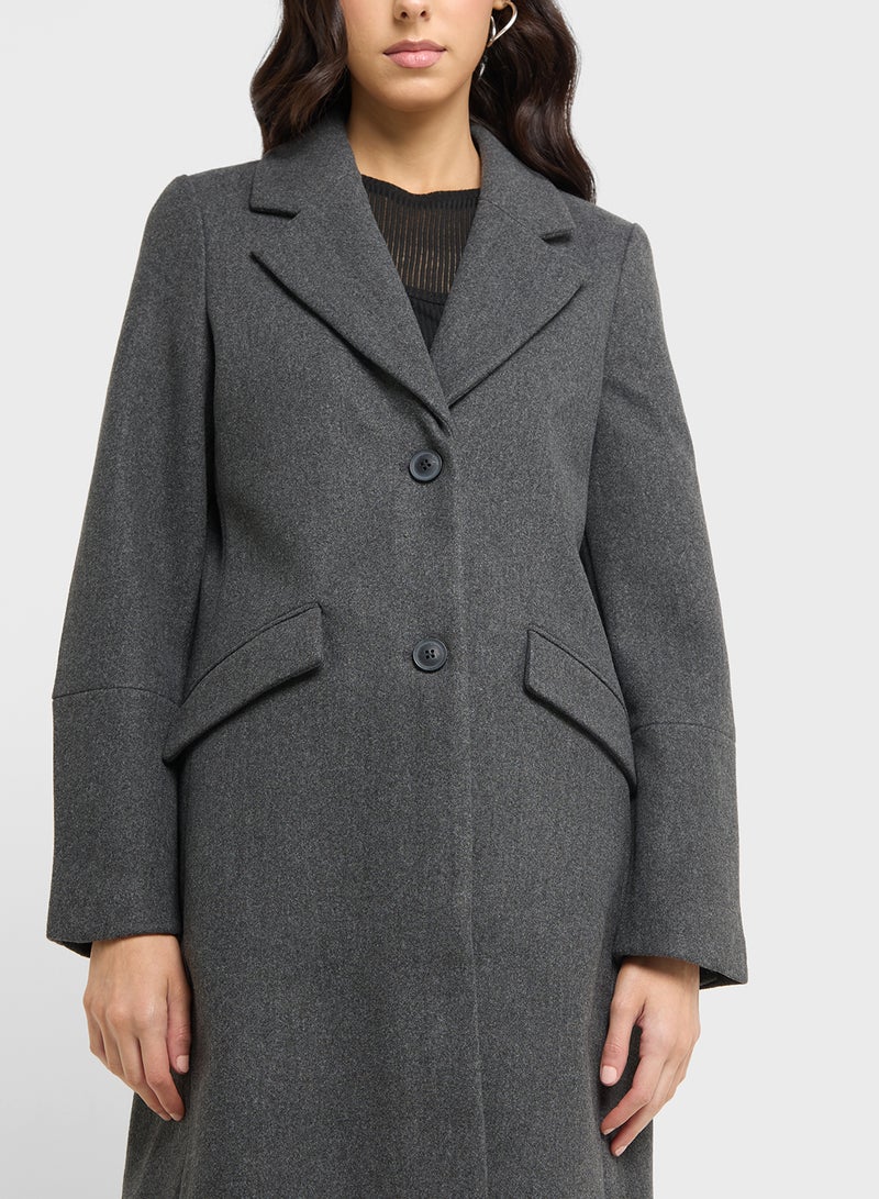 فيرو مودا معطف طويل مفصل بربطة - Image 3