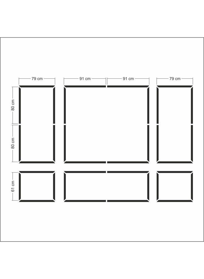 Birdeco Peel and Stick Ready to Assemble Wall molding Piece kit, All Edges precut, Factory Primed Wall molding Pieces to Make 3 top 3 Bottom Frames P-25-P - Image 5