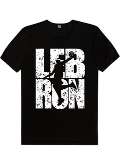 Rock&Roll Lebron Text Black Short Sleeve Men's T-Shirt 