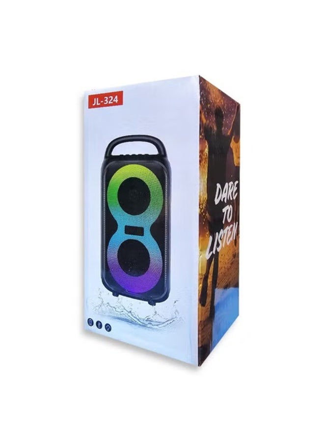 مزودة بمضخم صوت مع راديو FM ومدخل ميكروفون - JL324 - Image 2