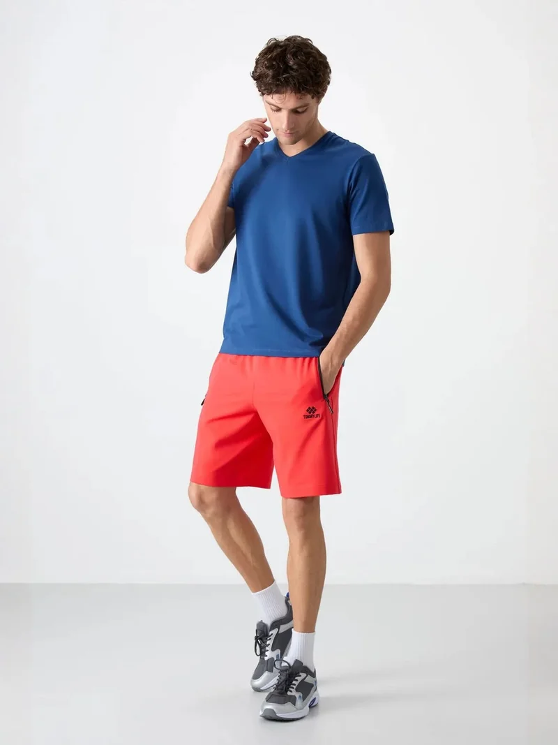 تومي لايف TOMMY Men's Regular-fit Knit Sweat Shorts