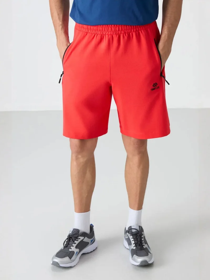 تومي لايف TOMMY Men's Regular-fit Knit Sweat Shorts