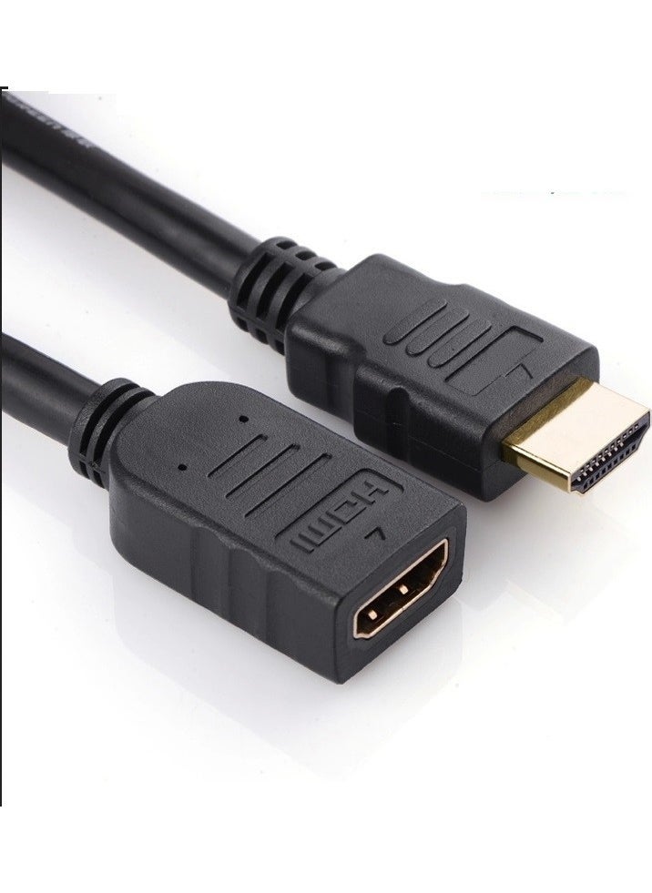 Hq Speed Hq-Speed ​​HDMI-Female Extension Cable Gold Tipped 4K/3D UHD 0.5 m  - Image 1