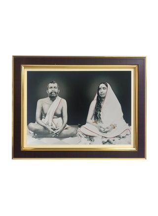 Hitech Sales Sri Ramakrishna Paramahansa and Sarada Devi Polystyrene Photo Frame, Rectangular Printed Photo Frame for Pooja Room, Home Decoration and Gifting (Tabletop, 7 x 9 x 0.9 inches, Brown) - pzsku/Z86DB0552208735CA4491Z/45/1744112340/3746ca6d-dec8-4183-a87f-b496a28723e7