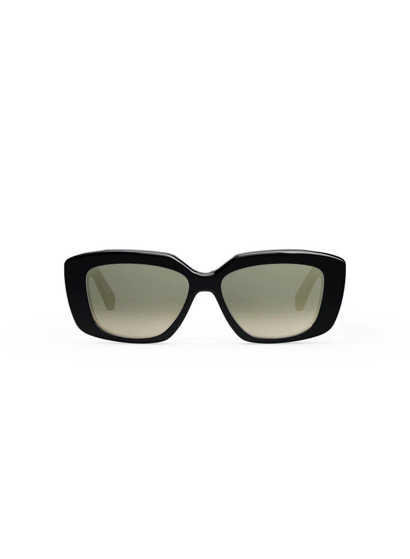 Celine CL40216U 01F Women's Full Rim Cat Eye Sunglasses - Image 3