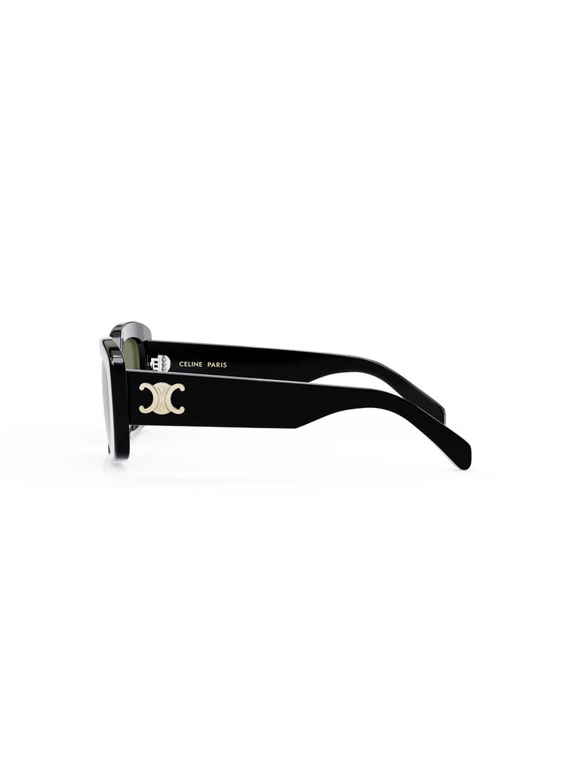 Celine CL40216U 01F Women's Full Rim Cat Eye Sunglasses - Image 4