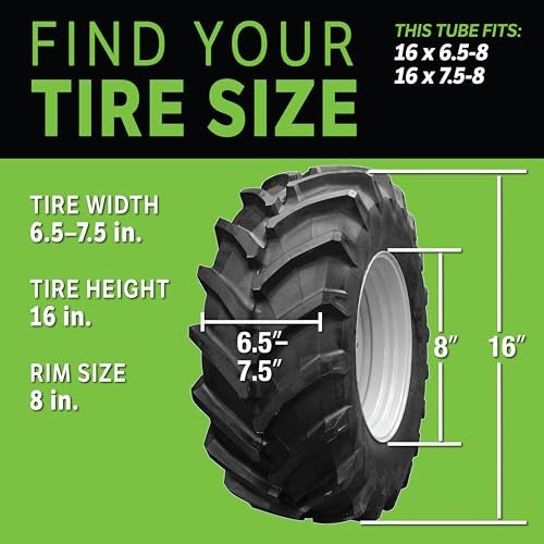 Slime 30015 Inner Tube for riding lawn mowers, ATVs, quads, tractors and farm/agriculture equipment, Extra Strong, Includes Self-Sealing Slime Sealant, Heavy Duty Replacement, 16x6.5-8" / 16x7.5-8" - Image 5