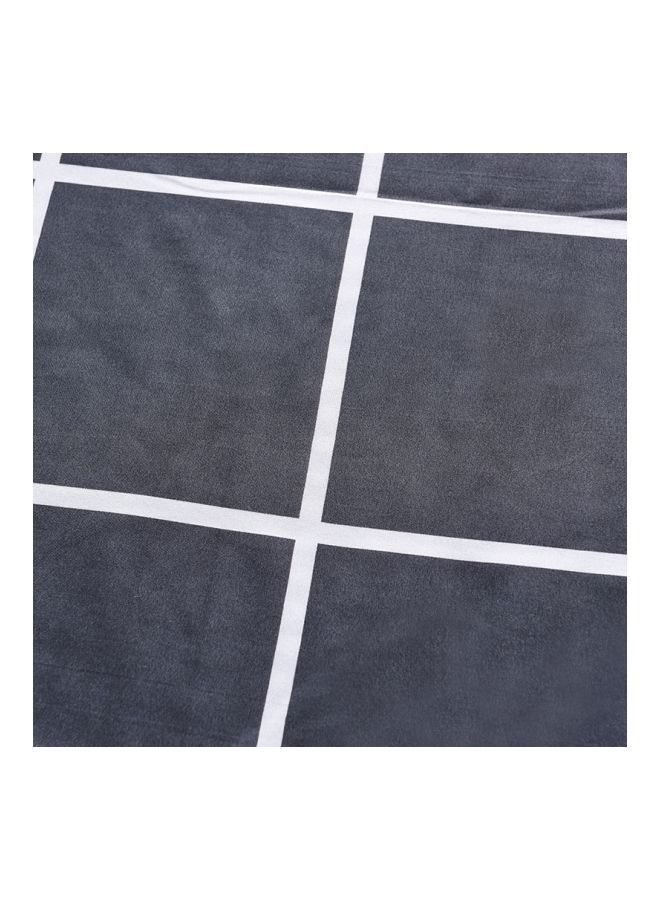 نيبمينينت طقم غطاء لحاف مطبّع مكون من 3 قطع مزيج المواد أسود/ أبيض Single - Image 5