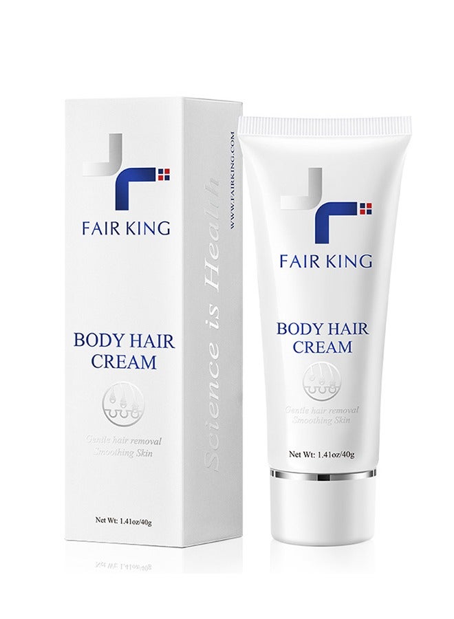 Fair King Hair removal cream for armpit hair removal, leg hair, special for sensitive skin, soothing and repairing underarms, hair removal without leaving traces per bottle 40g - Image 1