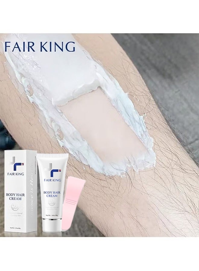 Fair King Hair removal cream for armpit hair removal, leg hair, special for sensitive skin, soothing and repairing underarms, hair removal without leaving traces per bottle 40g - Image 4
