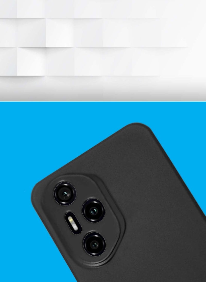 دبليو تيك غطاء جراب هونر 300 برو 5 جي 2024 بريميوم سيليكون سائل ناعم - أسود - Image 2