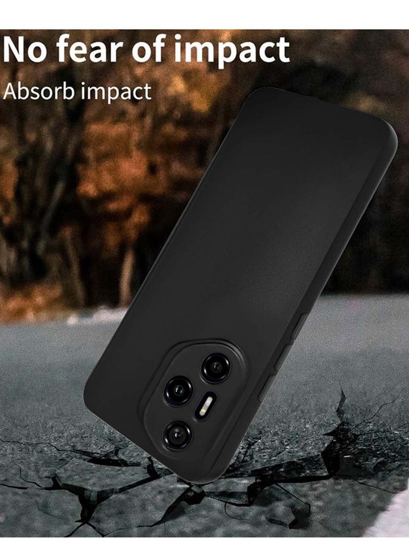 دبليو تيك غطاء جراب هونر 300 برو 5 جي 2024 بريميوم سيليكون سائل ناعم - أسود - Image 3