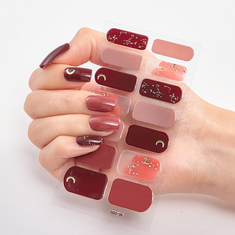 Nail Art Sticker Manufacturer Platform High-Quality Supply 3D Laser Stamping Craft Nail Polish Film Nail Sticker - Image 4