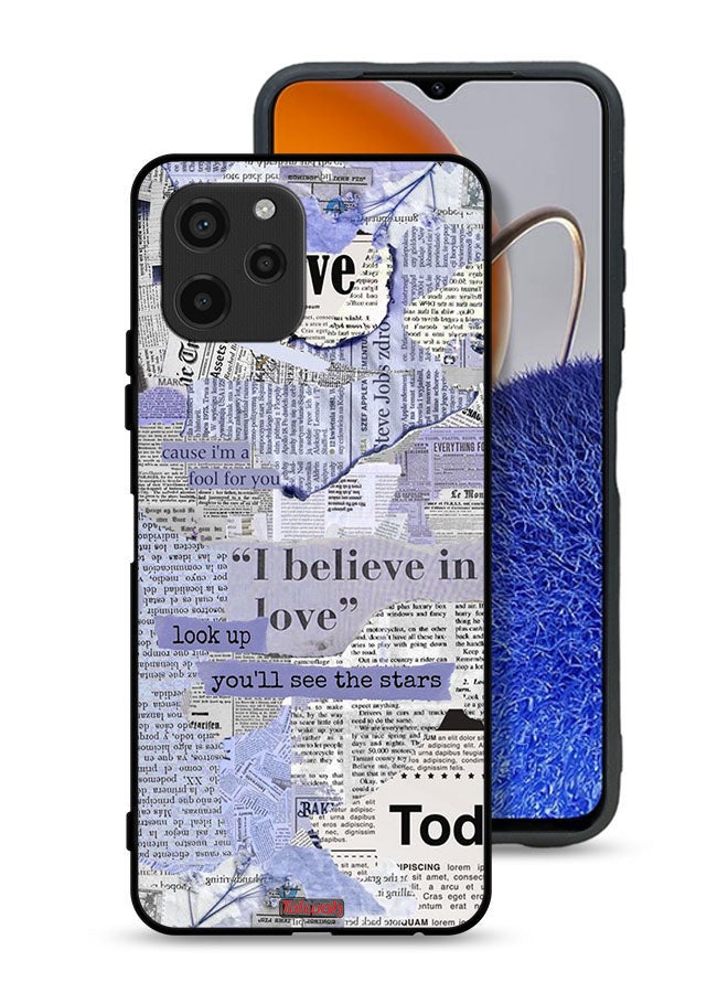 Tolwak Huawei nova Y61 Protective Case Cover Newspaper Pieces - Image 1