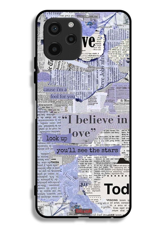 Tolwak Huawei nova Y61 Protective Case Cover Newspaper Pieces - Image 2