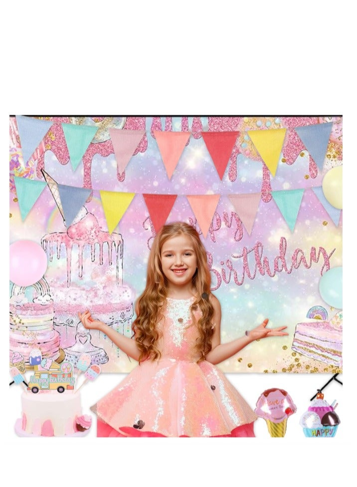 يا كومز بننت لافتات العلوم الباستيل 4 سلاسل -Yakumuz 48 قطعة ملونة لافتات المثلث لعيد الميلاد عيد الفصح الفصل الدراسي مدرسة الكرنفال كرلاند في الهواء الطلق Burlap Bunting حزب الديكورات - Image 4