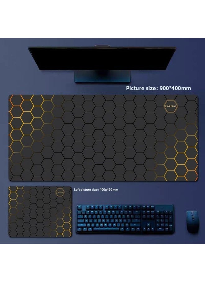 Generic - Mouse Pad Oversized Office Thickened Mouse Pad Large For Boys Computer Games Special E-sports Wrist Large Table Pad-Color:Upgraded Texture And Thickening [three-year Worry-free Warranty]-Pattern:Mechanical Style#Extra Large Desktop Mouse Pad [30x80cm] - Image 1