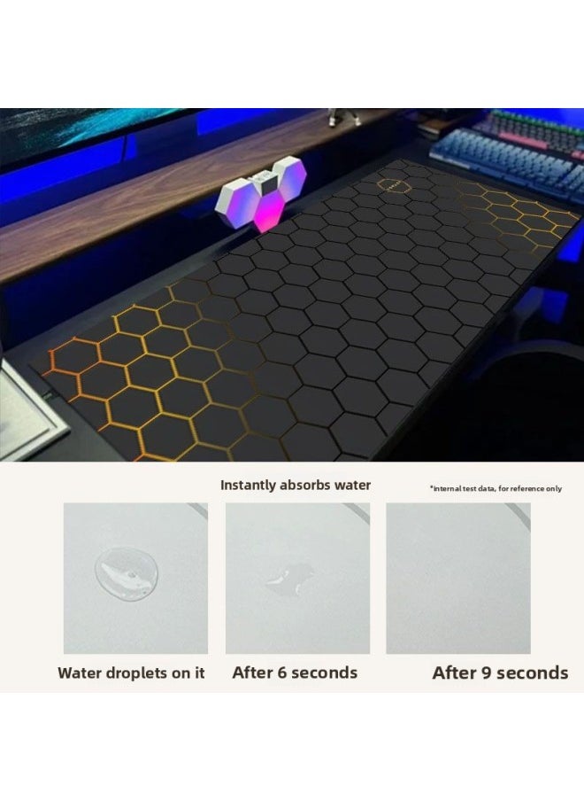 Generic - Mouse Pad Oversized Office Thickened Mouse Pad Large For Boys Computer Games Special E-sports Wrist Large Table Pad-Color:Upgraded Texture And Thickening [three-year Worry-free Warranty]-Pattern:Mechanical Style#Extra Large Desktop Mouse Pad [30x80cm] - Image 1