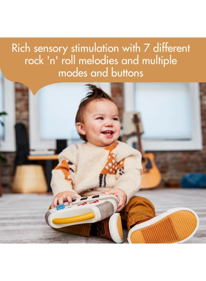 تيني لاف لعبة أكورديون Tiny Love Rockers - مجموعة الروك | آلة موسيقية إلكترونية بمفاتيح بيانو و7 ألحان روك أند رول | لعبة لتنمية المهارات الحركية الدقيقة والحسية للأطفال الصغار من عمر 12 شهرًا فما فوق - Image 4