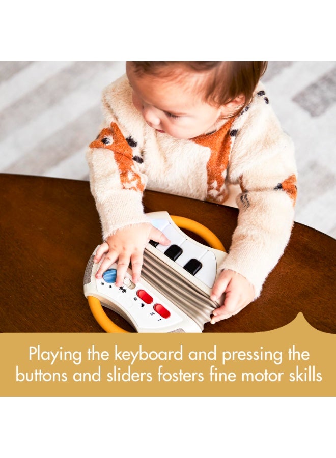 تيني لاف لعبة أكورديون Tiny Love Rockers - مجموعة الروك | آلة موسيقية إلكترونية بمفاتيح بيانو و7 ألحان روك أند رول | لعبة لتنمية المهارات الحركية الدقيقة والحسية للأطفال الصغار من عمر 12 شهرًا فما فوق - Image 3