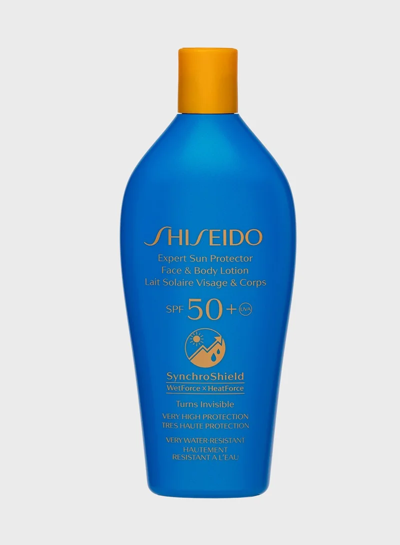 Shiseido لوشن للوجه والجسم اكسبرت صن SPF 50+