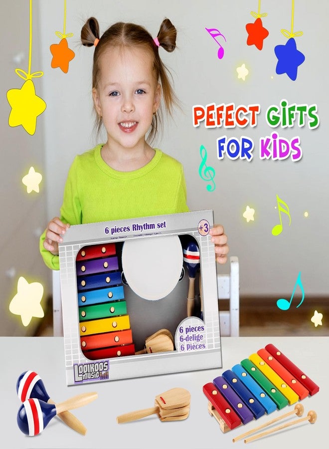 LOOIKOOS Baby Musical Instruments Montessori Wooden Toys for Toddlers 1-3,Percussion Instruments Set for Kids Preschool Educational Musical Toys for Boys and Girls Gifts - Image 4