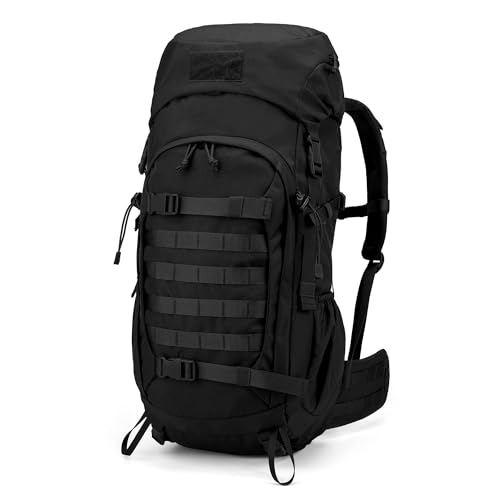 Mardingtop 50L Internal Frame Hiking Survival Backpack,Backpacking Backpack with Rain Cover for Hiking,Backpacking,Rucking,Camping,Survival - Image 1