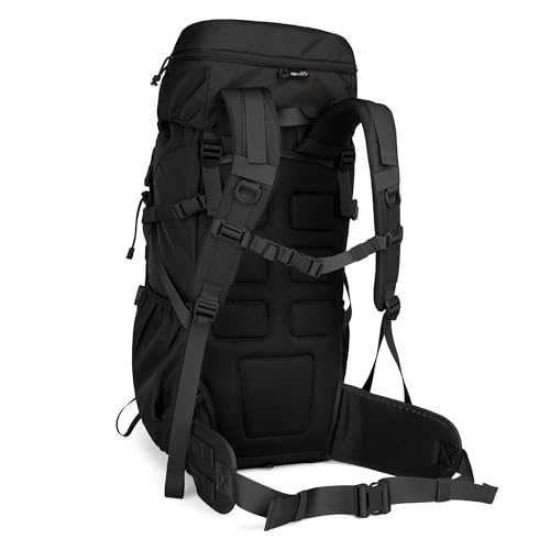 Mardingtop 50L Internal Frame Hiking Survival Backpack,Backpacking Backpack with Rain Cover for Hiking,Backpacking,Rucking,Camping,Survival - Image 2